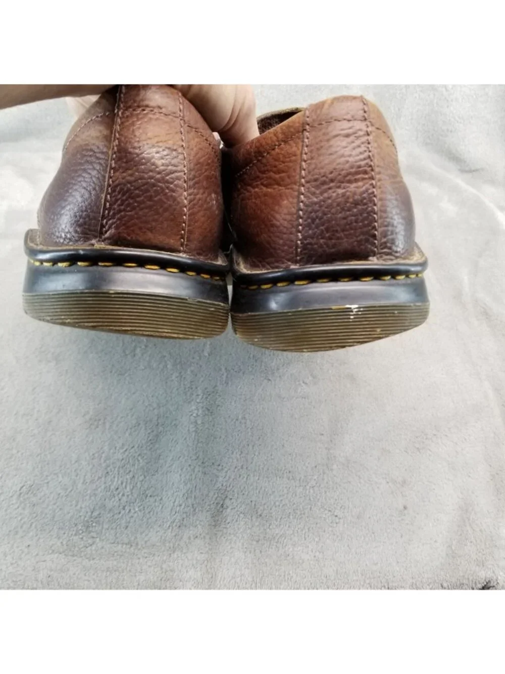Dr Martens Shoes Mens Size 10 Bryce Brown Leather Slip On Casual *Read*